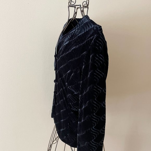 Vintage Black Velvet Whimsigoth Top Marie-Claire 1990s Made in Canada - Picture 3 of 9